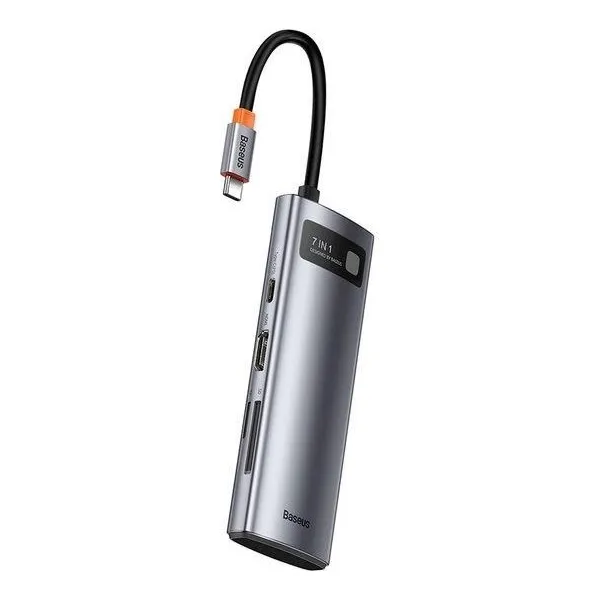 Adaptér 7w1 Baseus Hub USB-C na 2x USB 3.0 + HDMI + USB-C PD 030395