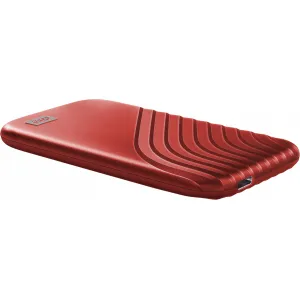 SanDisk WD My Passport SSD externý 1TB , USB-C 3.2 , 1050/1000MB/s R/W PC a Mac , červená