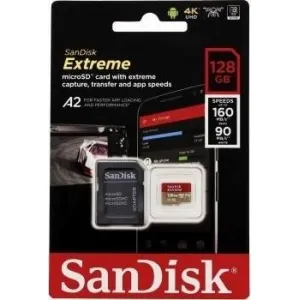 SanDisk Extreme microSDXC 128 GB pre akčné kamery + SD Adapter 170MB/s and 80MB/s, A2 C10 V30 UHS-I 
