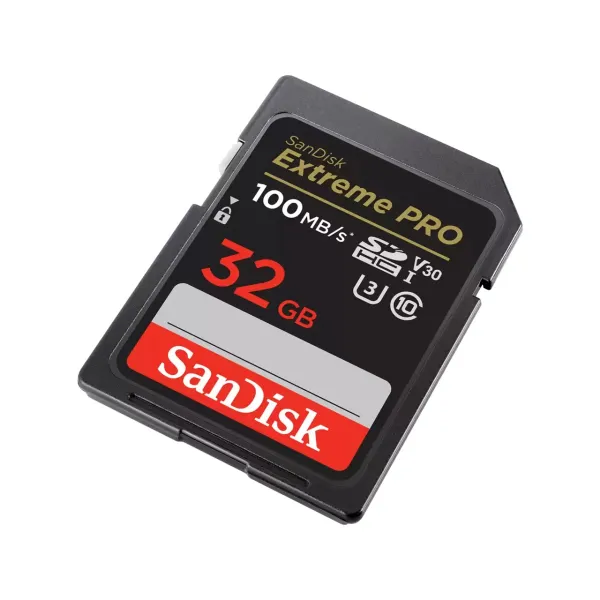 SanDisk Extreme PRO 32 GB SDHC Memory Card 100 MB/s and 90 MB/s, UHS-I, Class 10, U3, V30 85235110