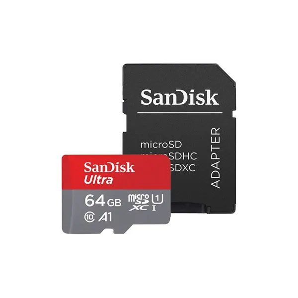Pamäťová karta SanDisk ULTRA ANDROID microSDXC 64 GB 140 MB/s A1 Class 10 UHS-I + ADAPTÉR 047105