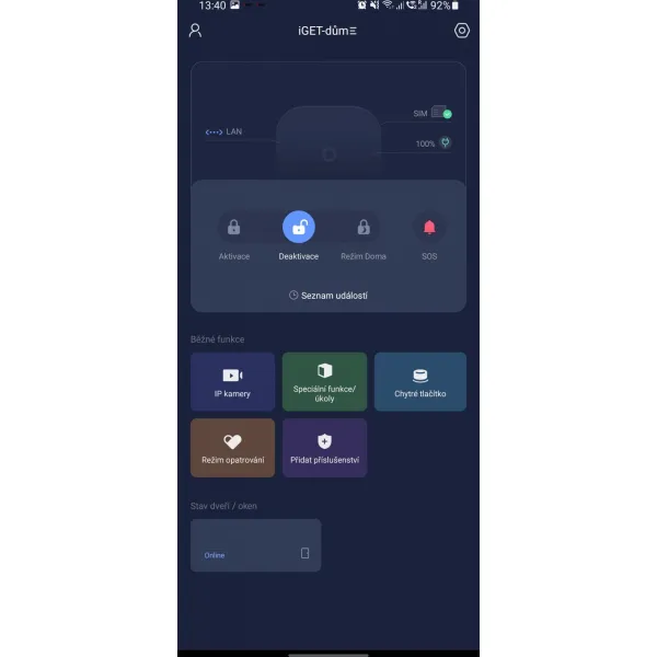 iGET SECURITY M5-4G Premium - Inteligentný 4G/WiFi/LAN alarm, ovládanie kamier a zásuviek, Android, iOS