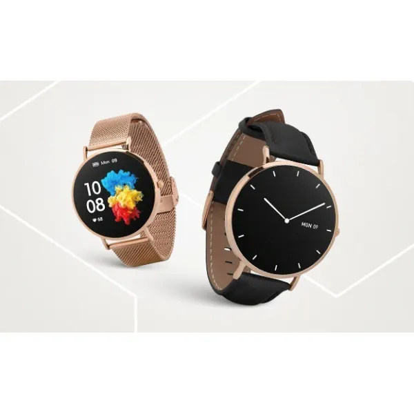 Garett Electronics Garett Smartwatch Verona zlatá, černý řemínek
