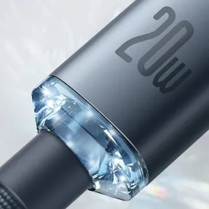 Kábel USB-C do Lightning Baseus Crystal, 20W, 1,2m (niebieski) 030328