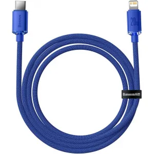 Kábel USB-C do Lightning Baseus Crystal, 20W, 1,2m (niebieski) 030328