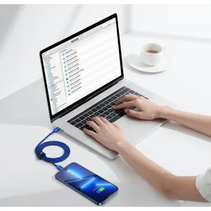 Kábel USB-C do Lightning Baseus Crystal, 20W, 1,2m (niebieski) 030328