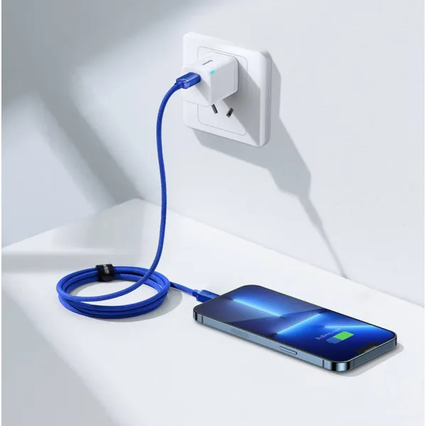 Kábel USB-C do Lightning Baseus Crystal, 20W, 1,2m (niebieski) 030328