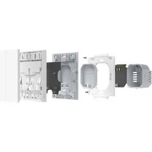 nástenný smart vypínač 2 páčkový - AQARA Smart Wall Switch H1 EU (With Neutral, Double Rocker) (WS-EUK04)