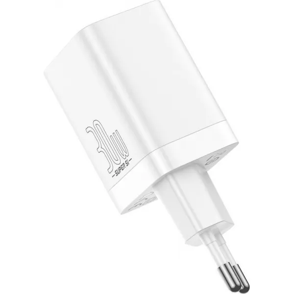 Baseus Quick Nabíjačka USB-A/ USB-C 30W, Biela