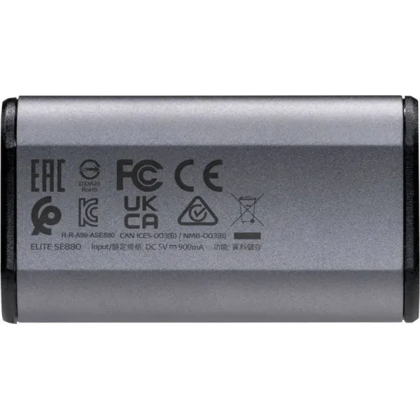 A-Data ADATA Externí SSD 2TB SE880, USB-C 3.2 Gen 2x2, R:2000/W:2000MB/s, šedá