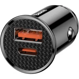 Baseus Circular PD QC4.0+ 5A 30W autonabíjačka (čierna) 017491