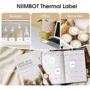 Termoštítky Niimbot samolepky T 40x40mm 180 ks (Biele) 054840