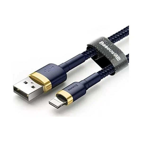 USB Lightning kábel Baseus Cafule 2,4A 1m (zlato-námornícka modrá) 019093