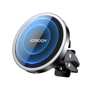 Joyroom Car Mount bezdrôtový Charger MagSafe Clamp Holder (Air Outlet Verison) 4.5-6.7 inch, 15W, čierna (JR-ZS240-AIR)