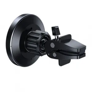 Joyroom Car Mount bezdrôtový Charger MagSafe Clamp Holder (Air Outlet Verison) 4.5-6.7 inch, 15W, čierna (JR-ZS240-AIR)