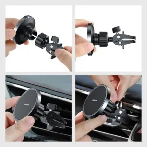 Joyroom Car Mount bezdrôtový Charger MagSafe Clamp Holder (Air Outlet Verison) 4.5-6.7 inch, 15W, čierna (JR-ZS240-AIR)