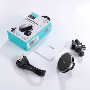 Joyroom Car Mount bezdrôtový Charger MagSafe Clamp Holder (Air Outlet Verison) 4.5-6.7 inch, 15W, čierna (JR-ZS240-AIR)