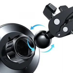 Joyroom Car Mount bezdrôtový Charger MagSafe Clamp Holder (Air Outlet Verison) 4.5-6.7 inch, 15W, čierna (JR-ZS240-AIR)