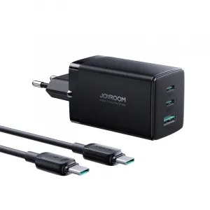 Charger GaN Ultra 65W 2C1A Cable C-C Joyroom TCG01 (black) Varianta: uniwersalny