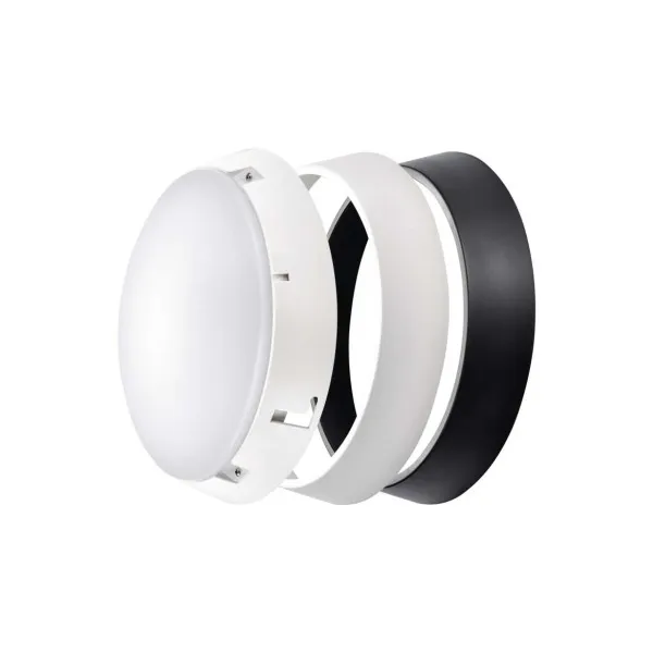 EMOS Lighting LED prisadené svietidlo ZURI, kruhové čierna/biela 14W teplá b.