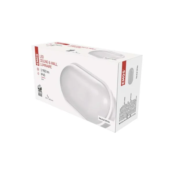 EMOS Lighting LED prisadené svietidlo QARI, oválné biele 20W neutrálna b., IP65