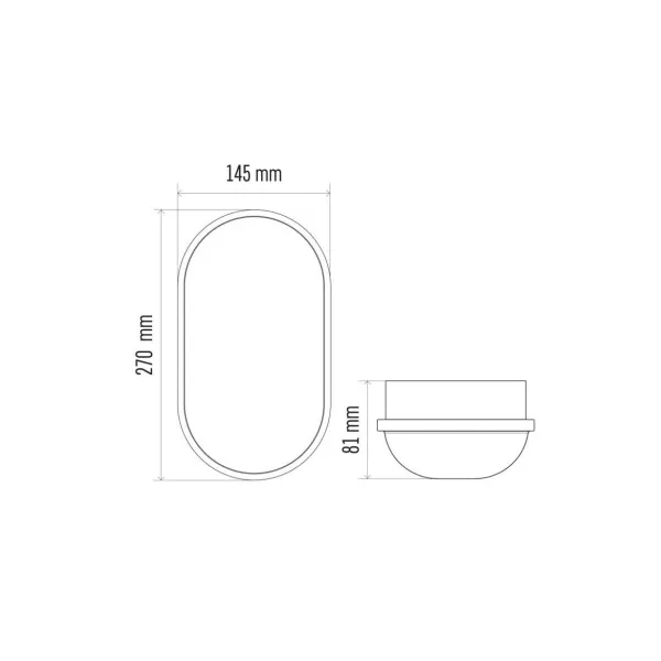 EMOS Lighting LED prisadené svietidlo QARI, oválné biele 20W neutrálna b., IP65