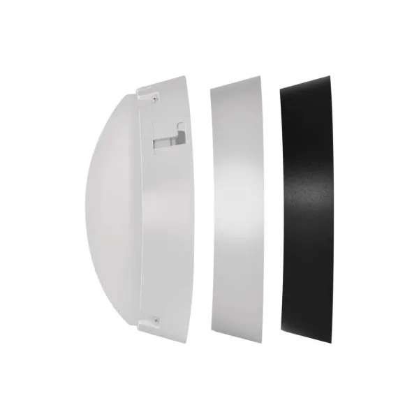 EMOS Lighting LED prisadené svietidlo ZURI, kruhové čierna/biela 14W teplá b.