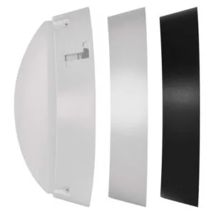 EMOS Lighting LED prisadené svietidlo ZURI, kruhové čierna/biela 14W teplá b.