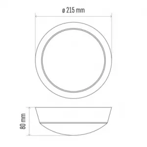 EMOS Lighting LED prisadené svietidlo ZURI, kruhové č/b 14W neutrálna biela