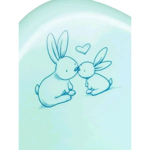 TEGA Detský nočník s poklopom Bunny mätový