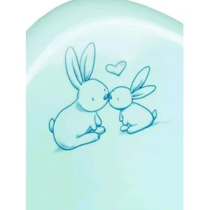 TEGA Detský nočník s poklopom Bunny mätový