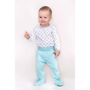 Dojčenské body New Baby Classic II sivé s hviezdičkami 80 (9-12m)