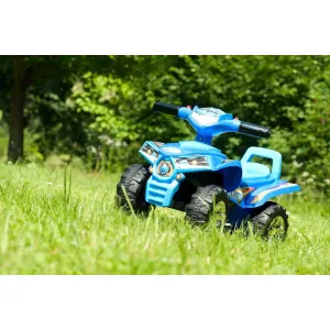 Detské odrážadlo so zvukom Štvorkolka Baby Mix modrá