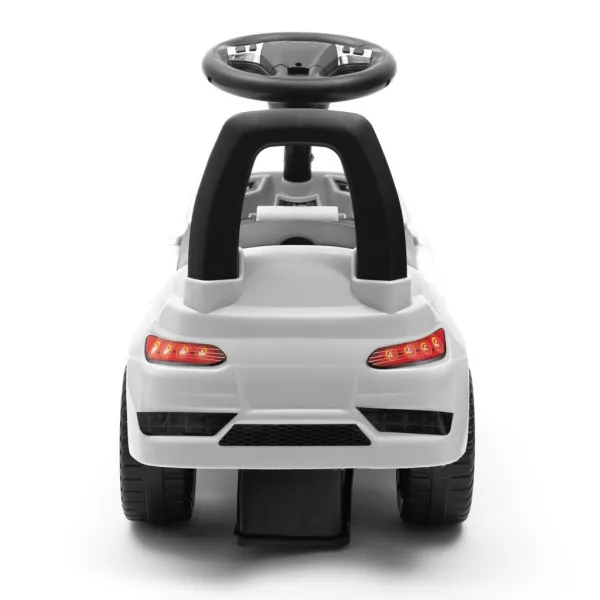 Detské odrážadlo so zvukom Baby Mix RACER biele