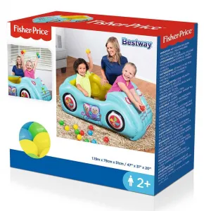 FISHER PRICE Detské nafukovacie autíčko Fisher-Price s loptičkami 119x79x51 cm