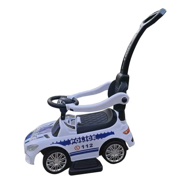 Detské odrážadlo so zvukom Baby Mix AMBULANCE biele