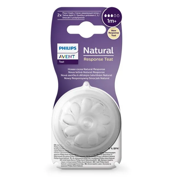 Avent Natural Response Cumlík na fľašu 6m 2 ks
