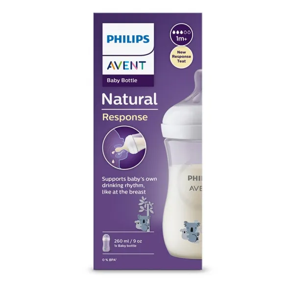 Philips Avent Natural Response Fľaša 260 ml Koala SCF05317
