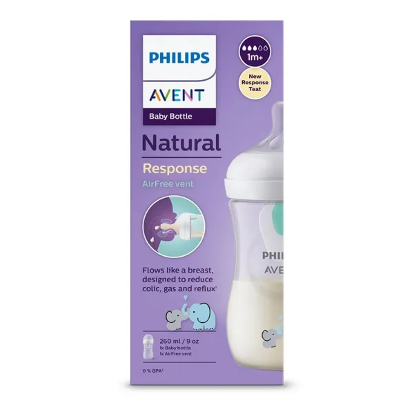 Philips Avent Natural Response AirFree fľaša 260 ml slon 1m