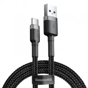 Kábel USB na USB-C Baseus Cafule 2A 3m (šedo-čierny) 020107