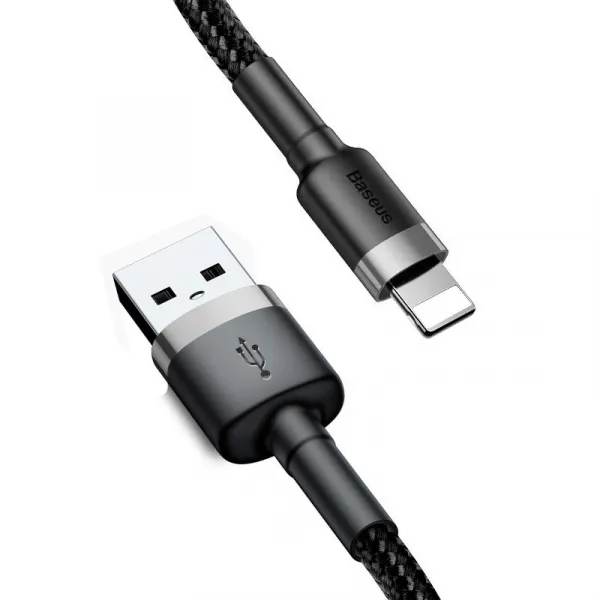 Baseus Cafule 2A 3m Lightning USB kábel (šedo-čierny) 020564