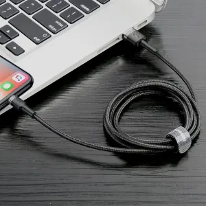 Baseus Cafule 2A 3m Lightning USB kábel (šedo-čierny) 020564