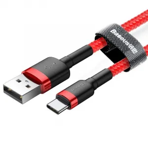 Baseus CATKLF-U09 Kábel Typ - C 3m, Červený