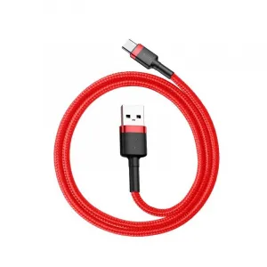 Baseus Type-C Cafule cable 3A 1m Red + Red (CATKLF-B09)