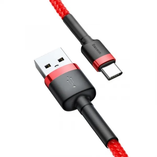 Baseus CATKLF-U09 Kábel Typ - C 3m, Červený
