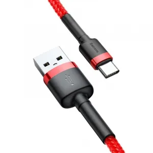 Baseus CATKLF-U09 Kábel Typ - C 3m, Červený