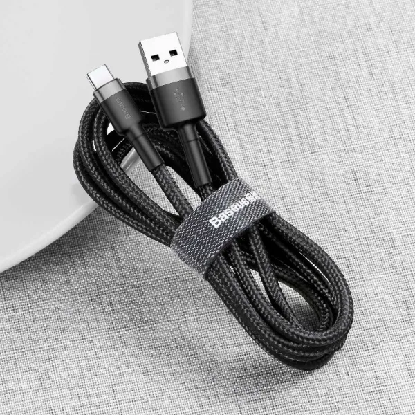 Kábel USB na USB-C Baseus Cafule 2A 3m (šedo-čierny) 020107