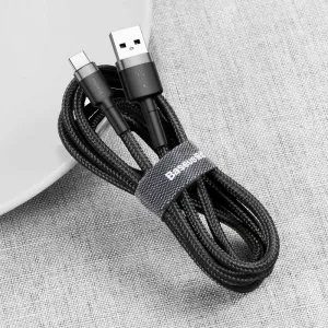 Kábel USB na USB-C Baseus Cafule 2A 3m (šedo-čierny) 020107