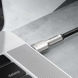 Baseus Cafule Series USB-C samec na USB-C samec nabíjací/dátový kábel s kovovými koncovkami 100 W 2 m, čierny