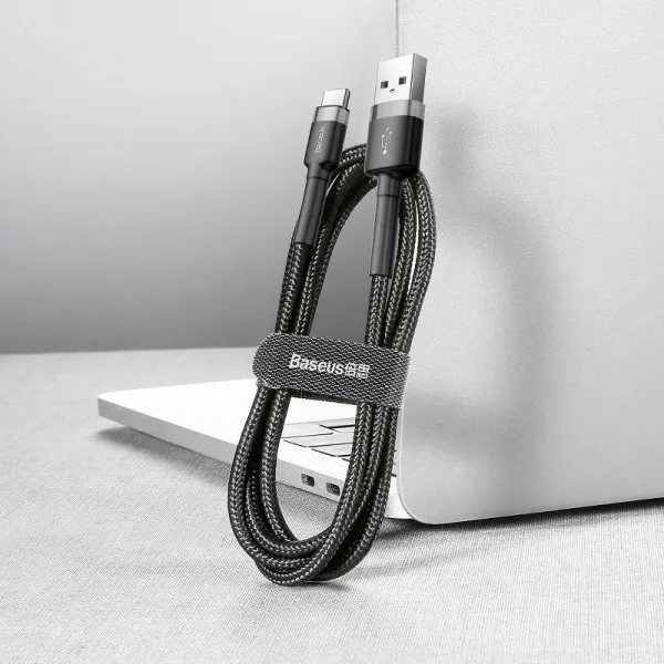 Kábel USB na USB-C Baseus Cafule 2A 3m (šedo-čierny) 020107